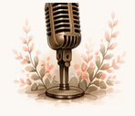 Vintage microphone representing contemporary songs